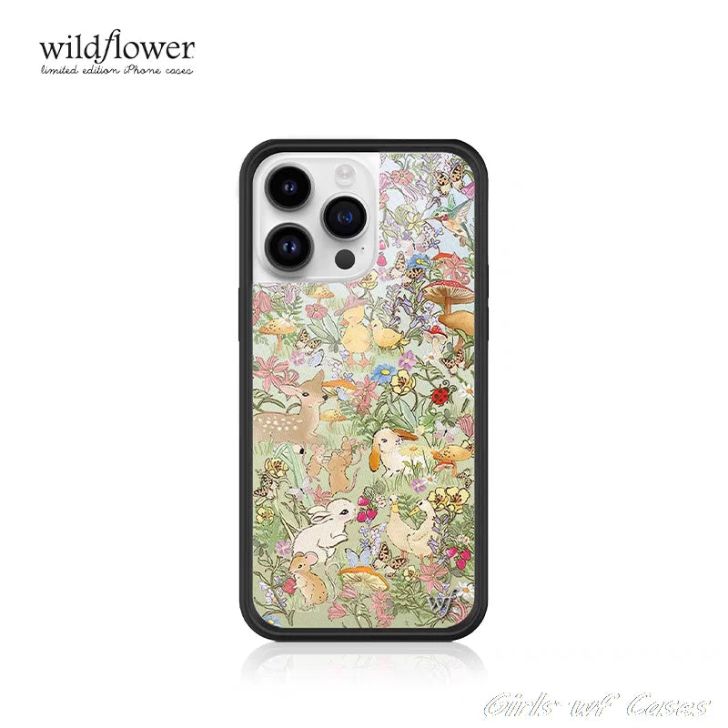 Wildflower wild Grassland Deer Duck Phone Case for iPhone 16 15 14 13 12 Pro Max Plus WF Girls Taylor Giavasis Cover Cases