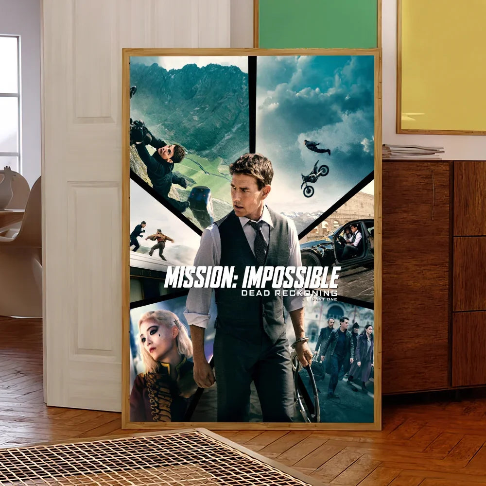 Film M-ission Impossible R-eckoning Poster Prints Wall Sticker Bedroom Living Office Home Room Decoration Painting Self Adhesive