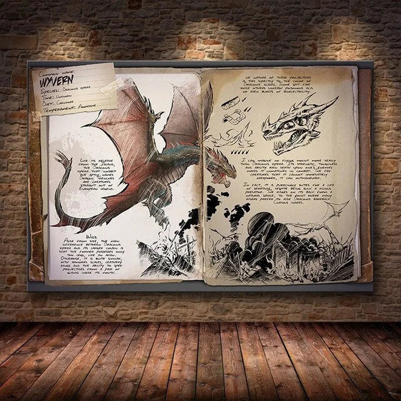 Modular Canvas Ark Survival Evolved Pictures Painting Survival Game Home Decor Print Dinosaur Poster Living Room Modern Wall Art
