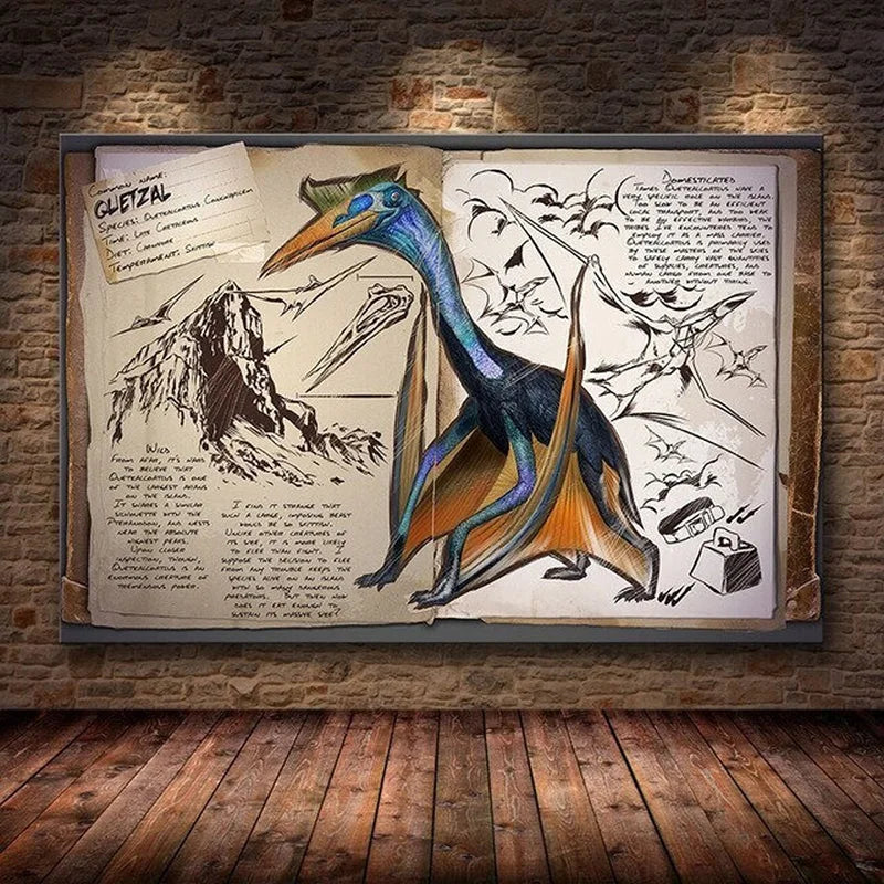 Modular Canvas Ark Survival Evolved Pictures Painting Survival Game Home Decor Print Dinosaur Poster Living Room Modern Wall Art