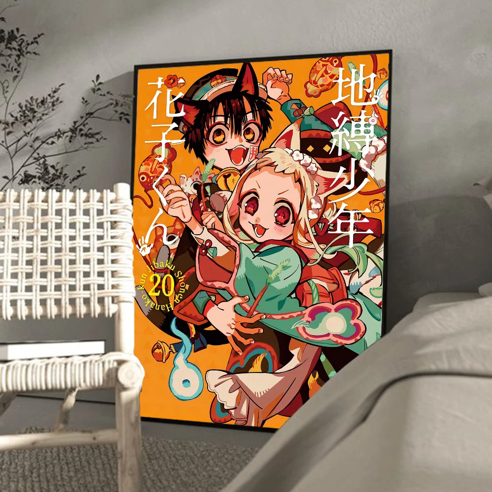 Toilet-Bound Hanako-kun Poster Movie Sticky Posters Retro Kraft Paper Sticker DIY Room Bar Cafe Aesthetic Posters