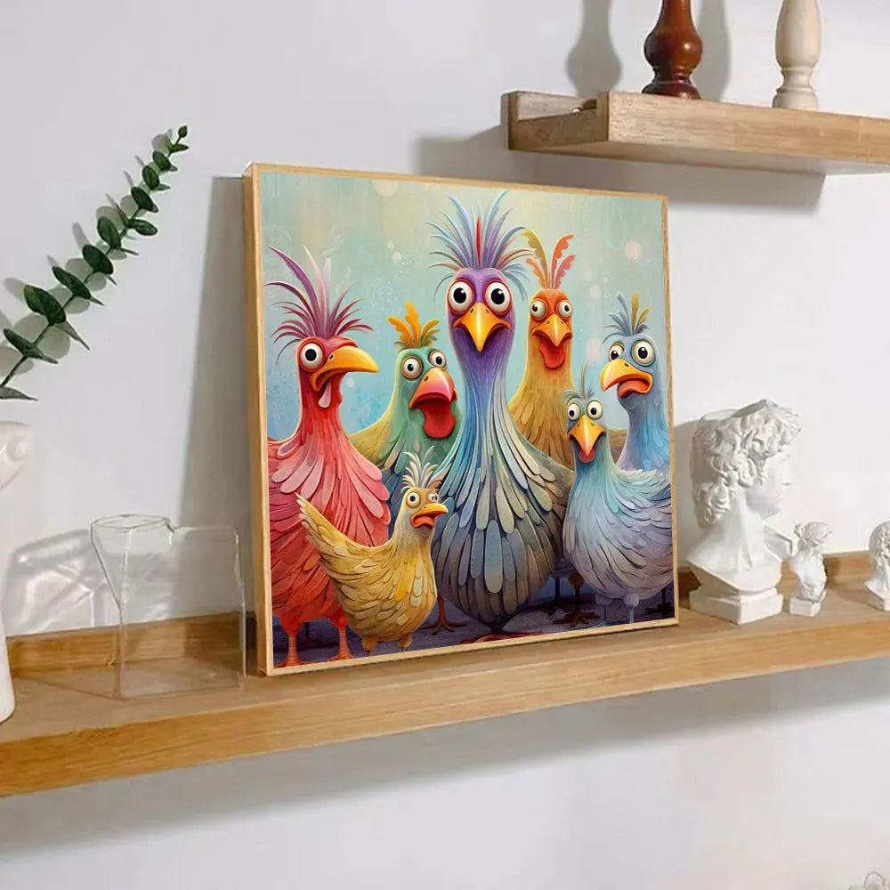 Animal Diamond Mosaic New Arrival 2024 Diamond Painting Picture Of Rhinestones Rooster Cross Stitch Kits Home Decor