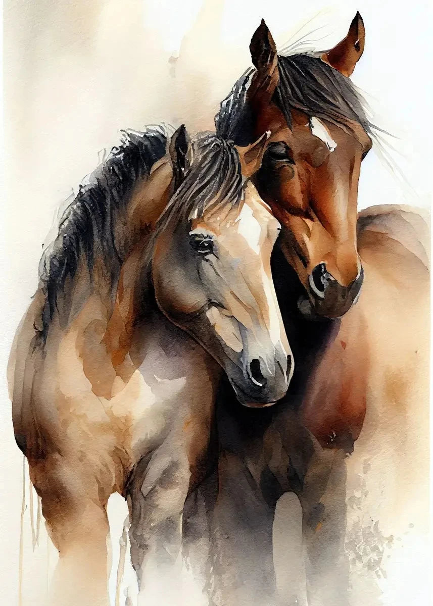 Classic Animal Running Horse Sunset Landscape Art Poster Canvas Painting Wall Prints Picture for Living Room Home Decor