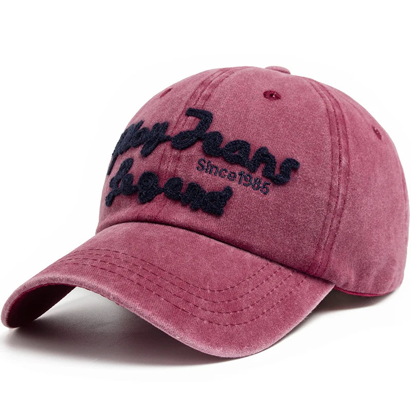 CNTANG Women Men's Baseball Caps Summer Casual Pure Cotton Fishing Cap Exquisite Letter Embroidery Sun Hat Trucker Hats Unisex