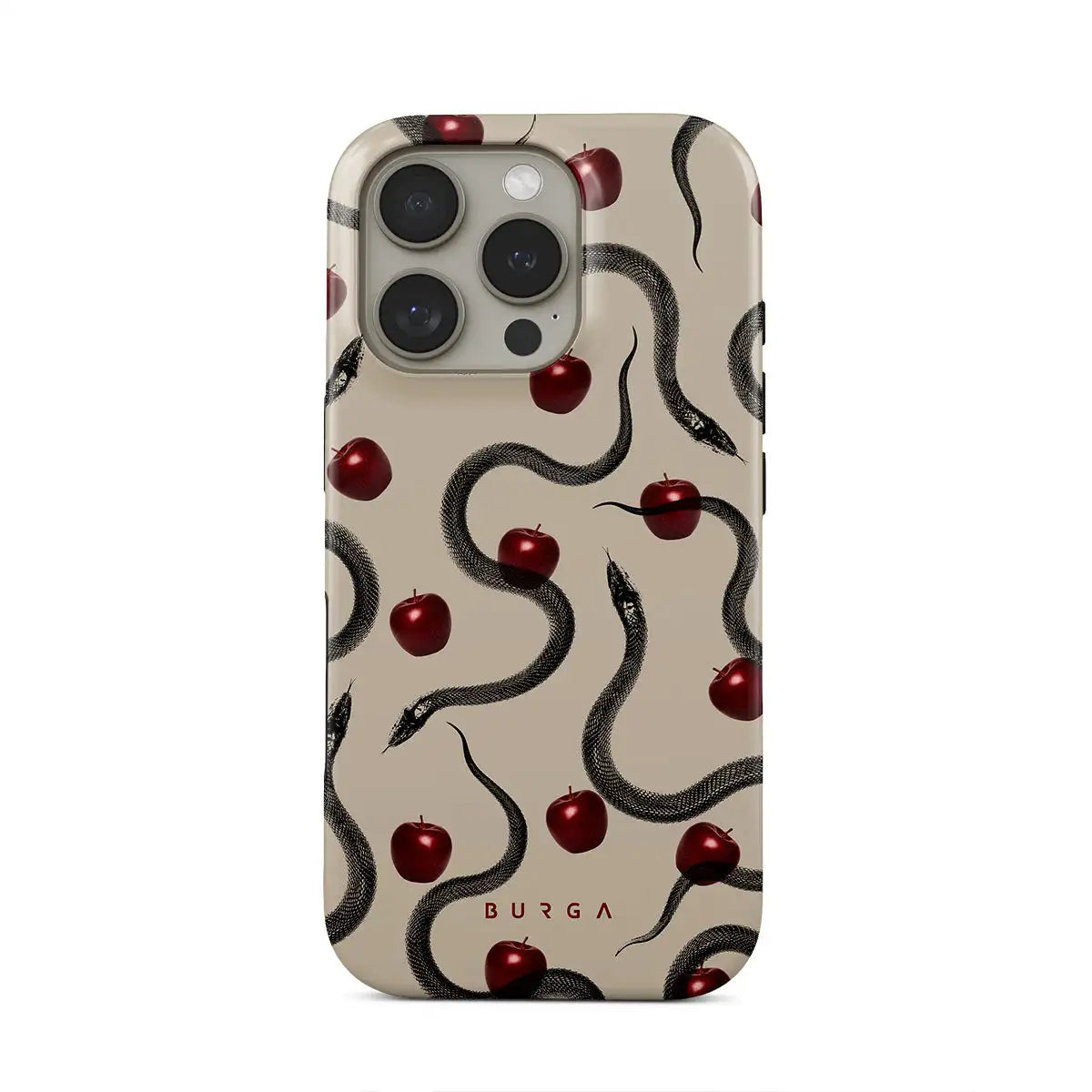 Sinful BURGA Phone Case for iPhone 16 15 14 13 12 11 X XS XR XSMAX 7 8 Pro Max Plus Luxury Double-layer Back Cover