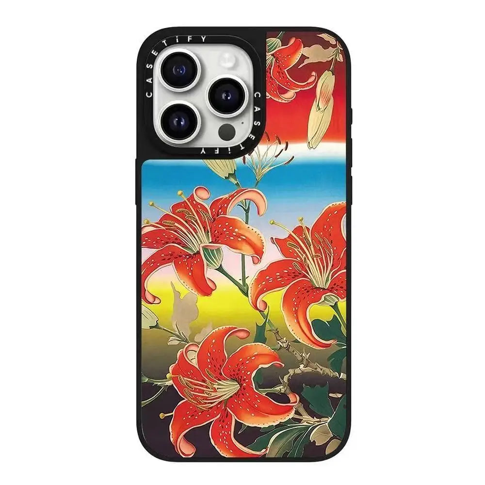 Casetif Collaborative Leopard Print Little Girl Cop for iPhone 16 pro Phone Case Fashionable Universal Apple Design