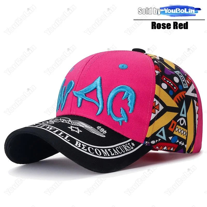 Letter Embroidery Cotton Adjustable Baseball Cap Sun Hat Trucker Caps Dad Hats