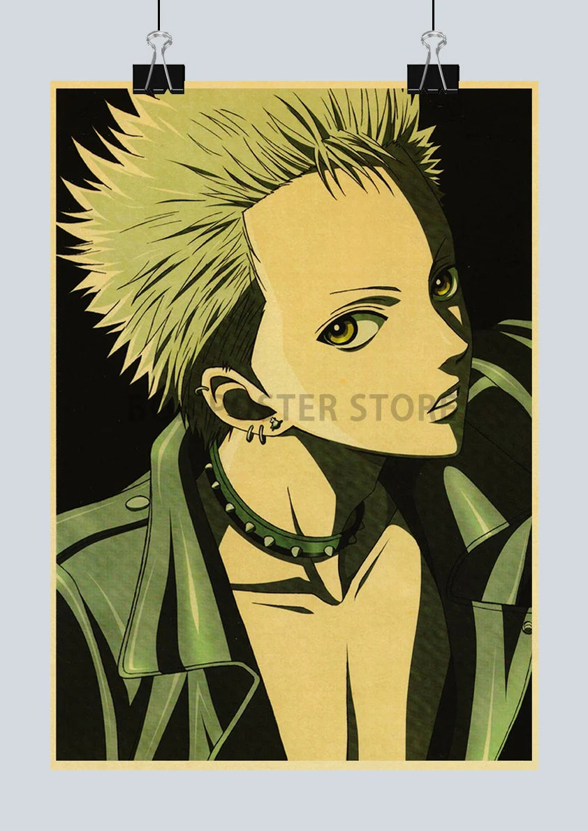 Japan Anime NANA Posters Retro Kraft Paper Sticker Poster 2021 Arrivals Bar Cafe Decor Nostalgia Gift Funny Prints Wall Painting