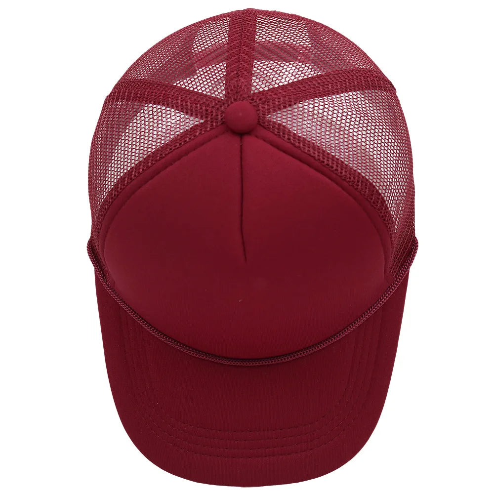 Customized Logo Summer Baseball Caps Men Mesh 5 Panel Cheaper Trucker Hats Outdoor Sport Snapback Caps Women Sun Dad Hat Gorras
