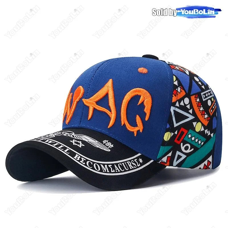 Letter Embroidery Cotton Adjustable Baseball Cap Sun Hat Trucker Caps Dad Hats
