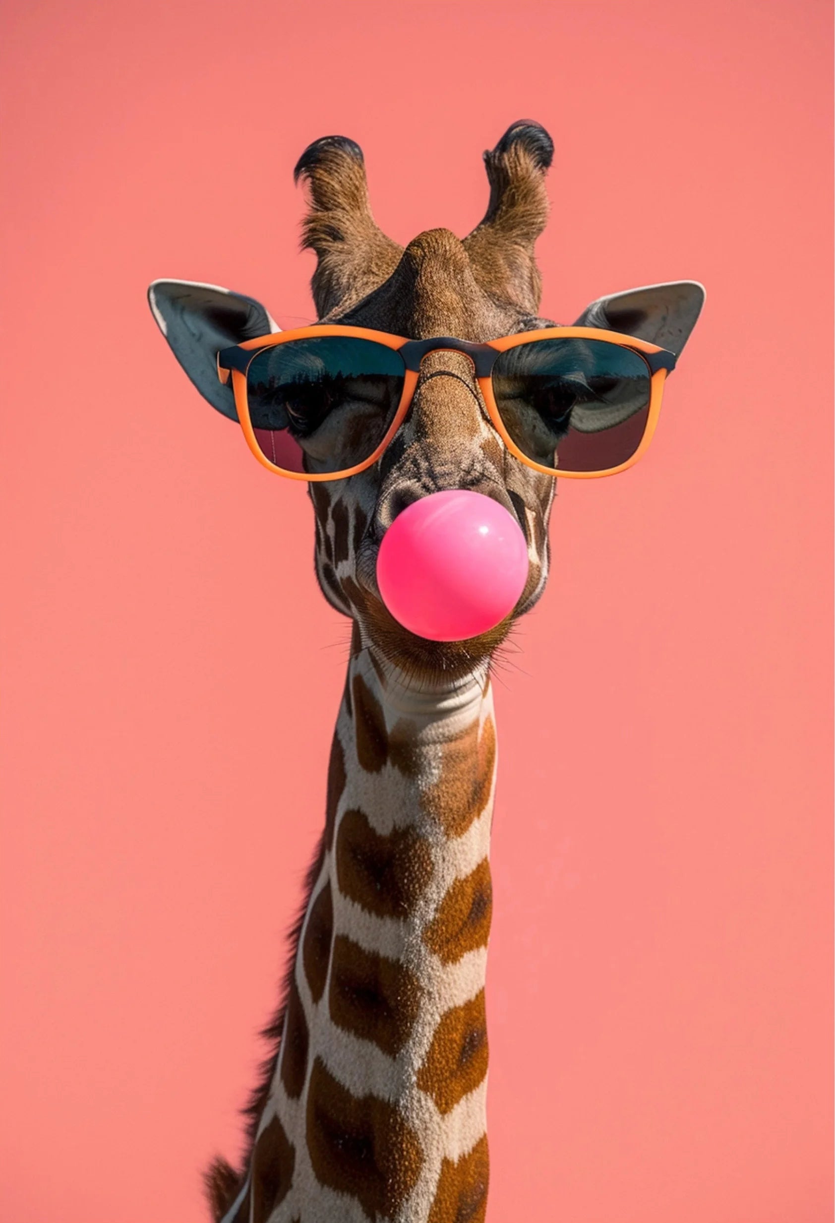 Animals With Sunglasses Art Poster Cool Cat Tiger Lion Giraffe Rabbit Wall Art Picture Canvas Print Painting Home Decoration