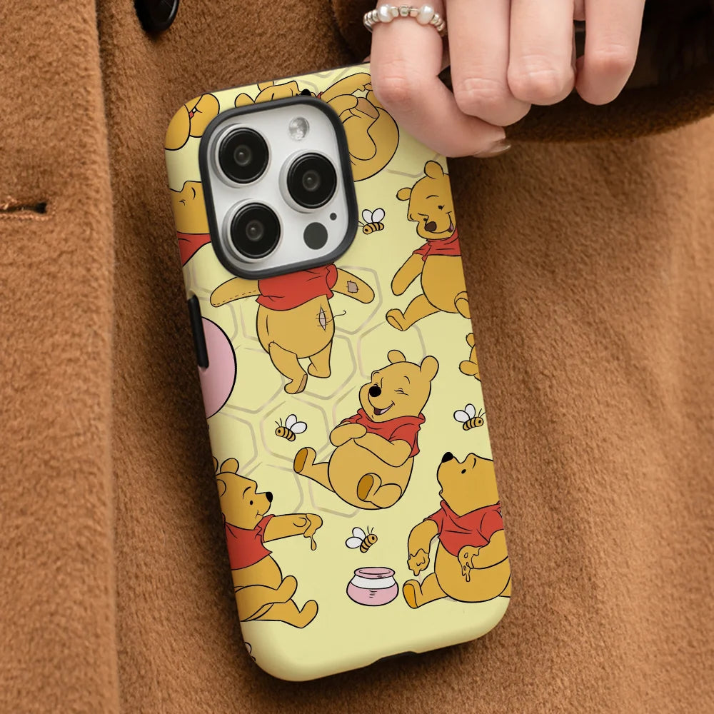 Winnie The_Pooh Phone Case Phone Case Film shell For iPhone 16 15 14 13 12 11 Pro Max Plus