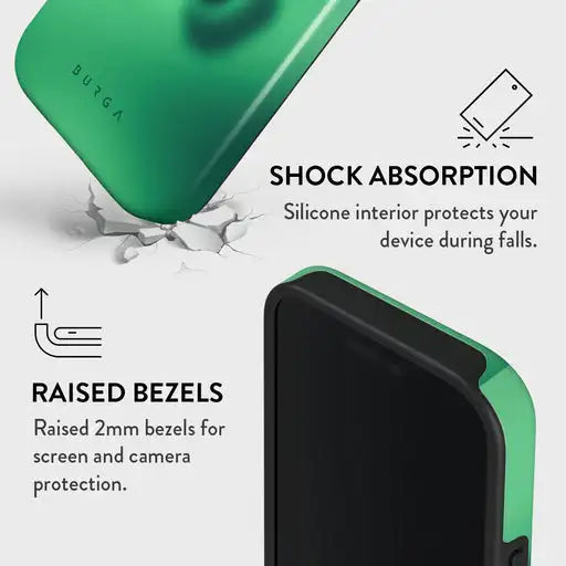 Energy BURGA Phone Case for iPhone 16 15 14 13 12 11 X XS XR XSMAX 7 8 Pro Max Plus Luxury Double-layer Back Cover