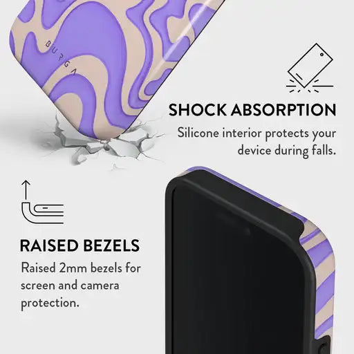 Y2K Cool BURGA Phone Case for iPhone 16 15 14 13 12 11 X XS XR XSMAX 7 8 Pro Max Plus Luxury Double-layer Back Cover