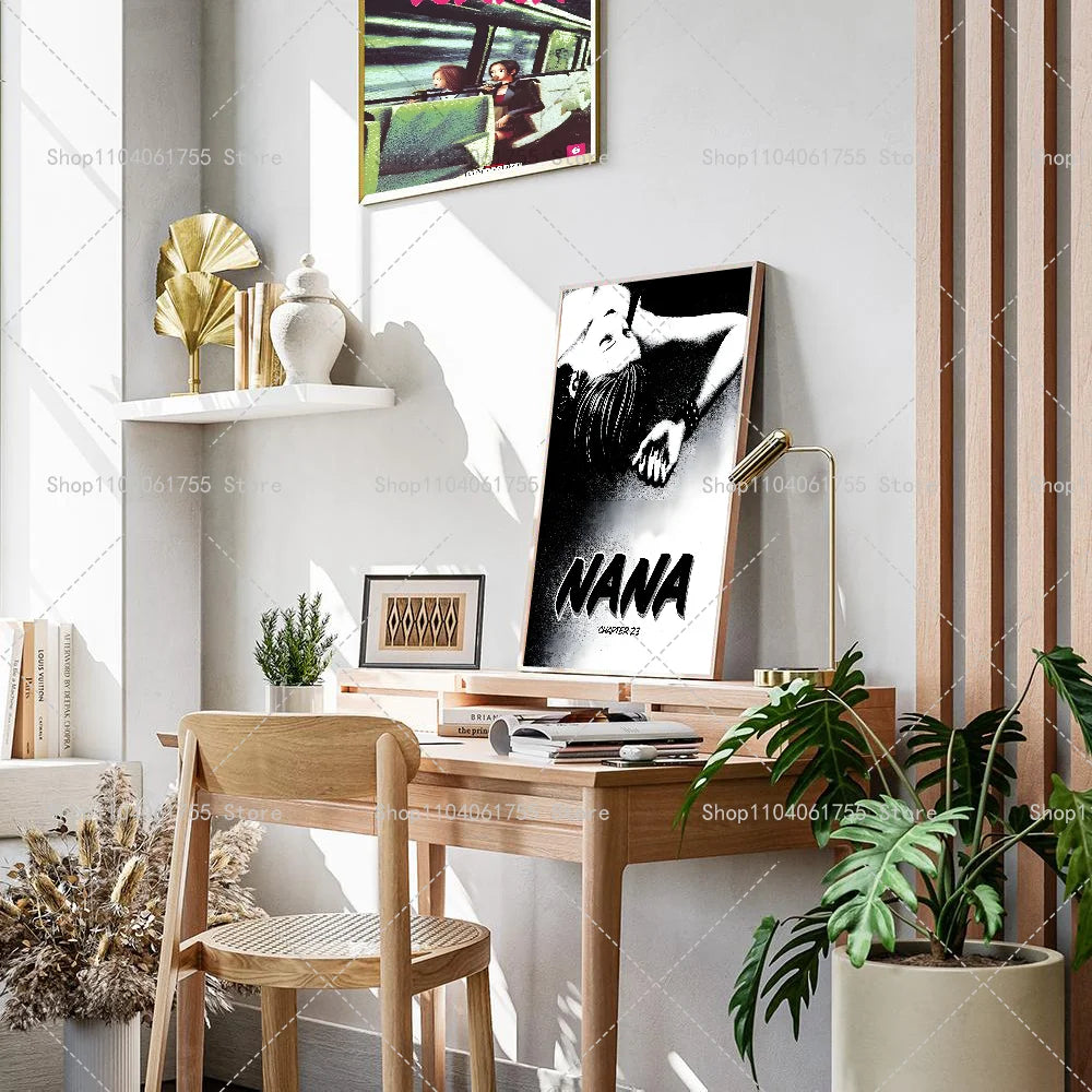 1PC Classic Anime NANA Poster Self-adhesive Art Waterproof Paper Sticker Coffee House Bar Room Wall Decor