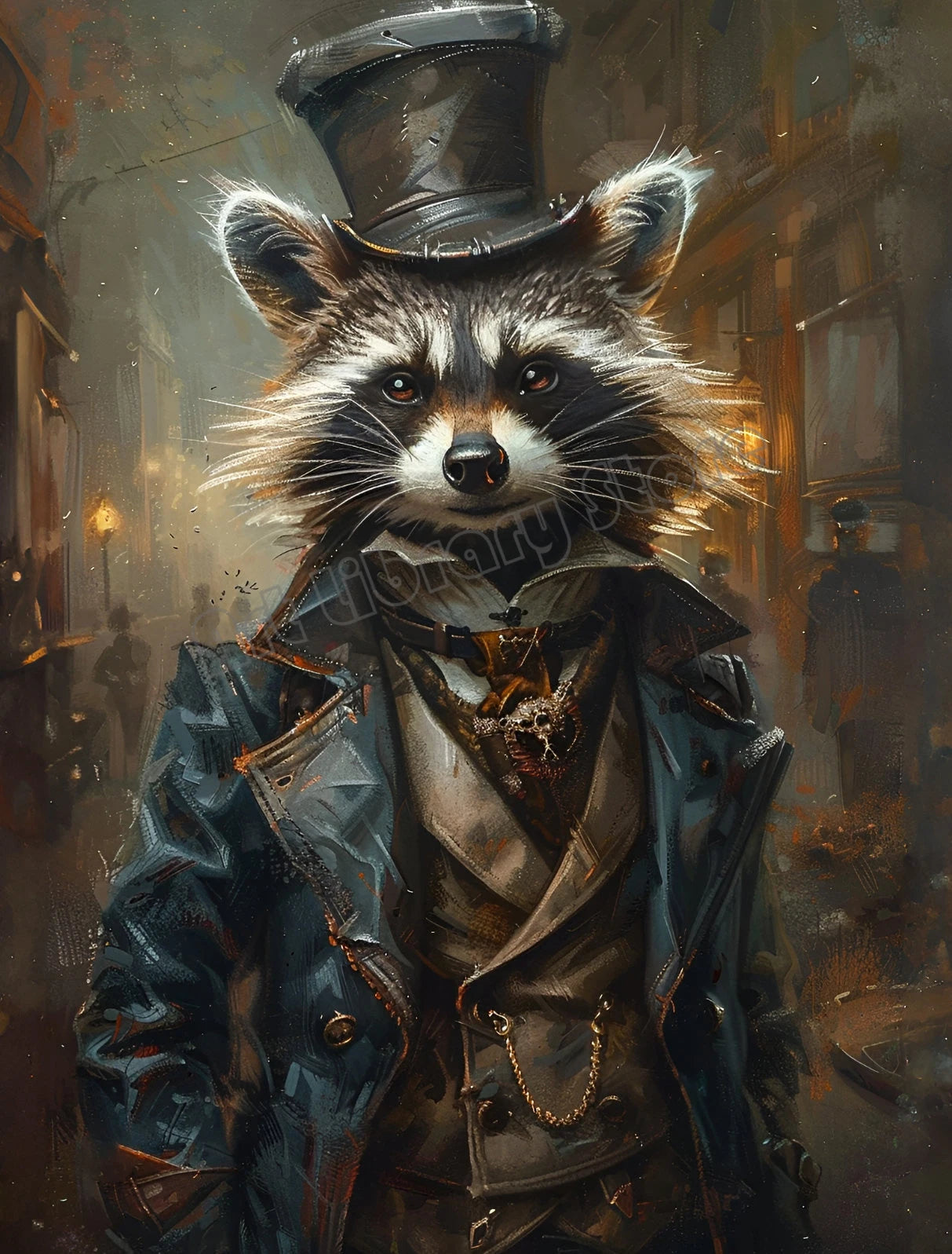 Retro Gentleman Rabbit Crocodile Portrait Renaissance Animals Human Body Poster Canvas Painting Wall Art Pictures Home Decor