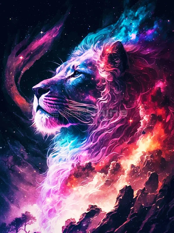 EverShine Animal Diamond Painting Lion Tiger Full Square Drill Embroidery Universe Novelty 2024 Mosaic Cat Dog Halloween Decor