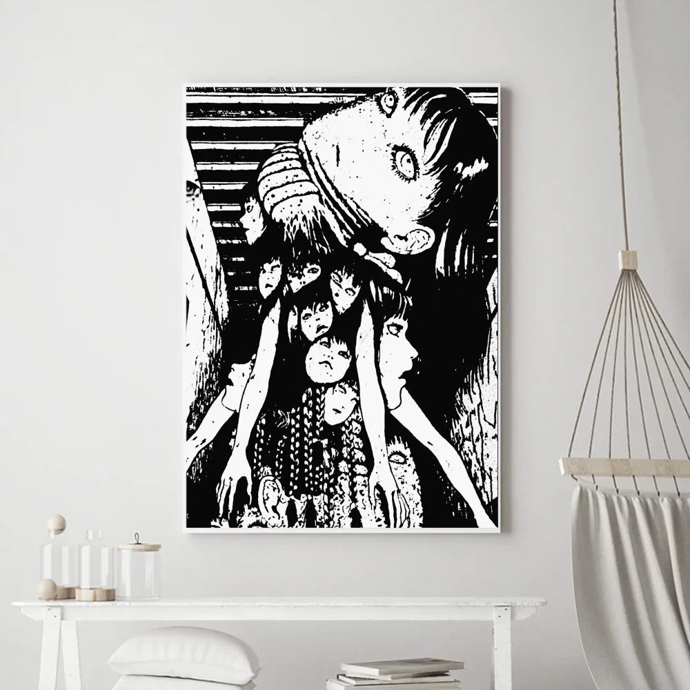 Japan Anime Junji Ito Poster Prints Poster Wall Painting Bedroom Living Room Wall Bar Restaurant