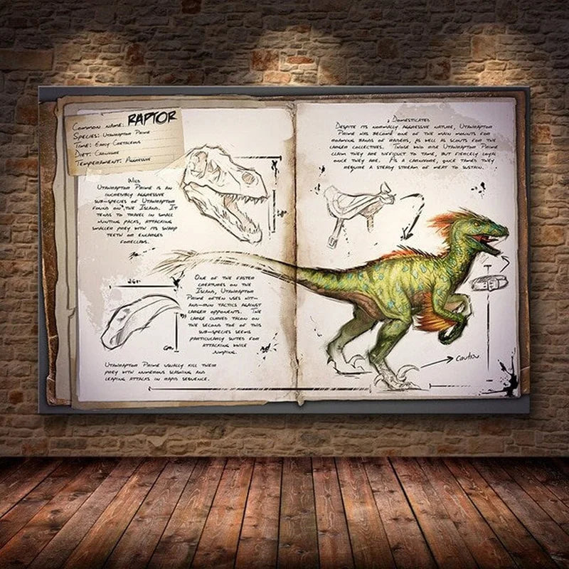 Modular Canvas Ark Survival Evolved Pictures Painting Survival Game Home Decor Print Dinosaur Poster Living Room Modern Wall Art