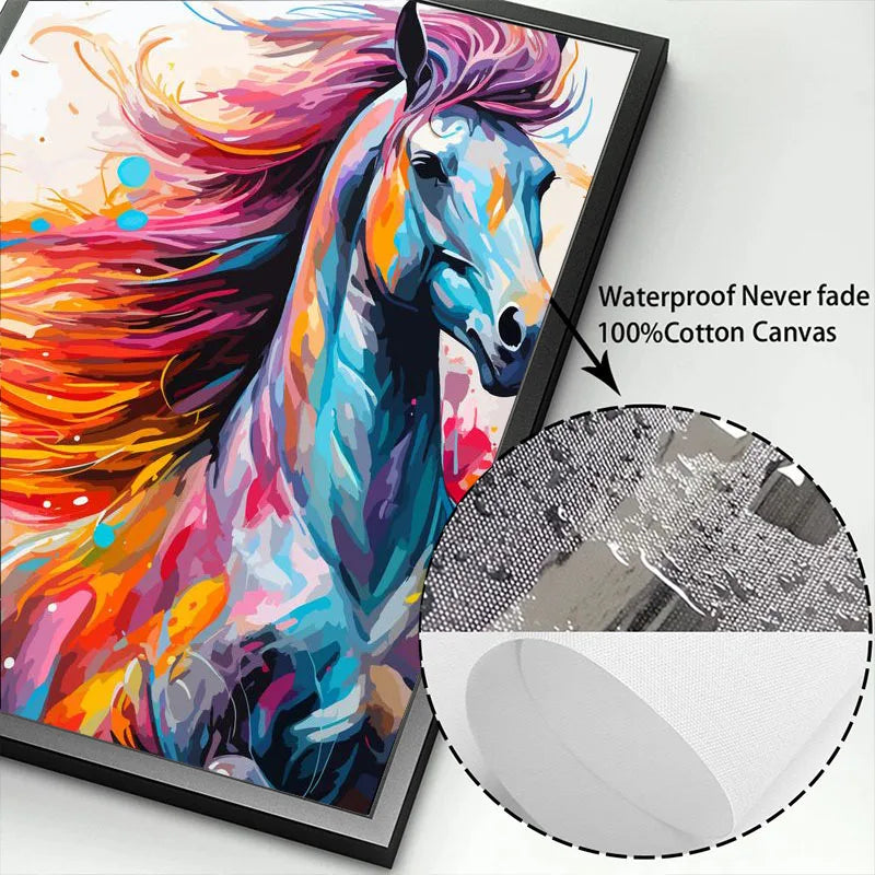 Watercolor Animals Canvas Paintings Rhino Cat Owl Panda Lion Tiger Wild Animals Grafffiti Art Posters Prints Home Decor Wall Art