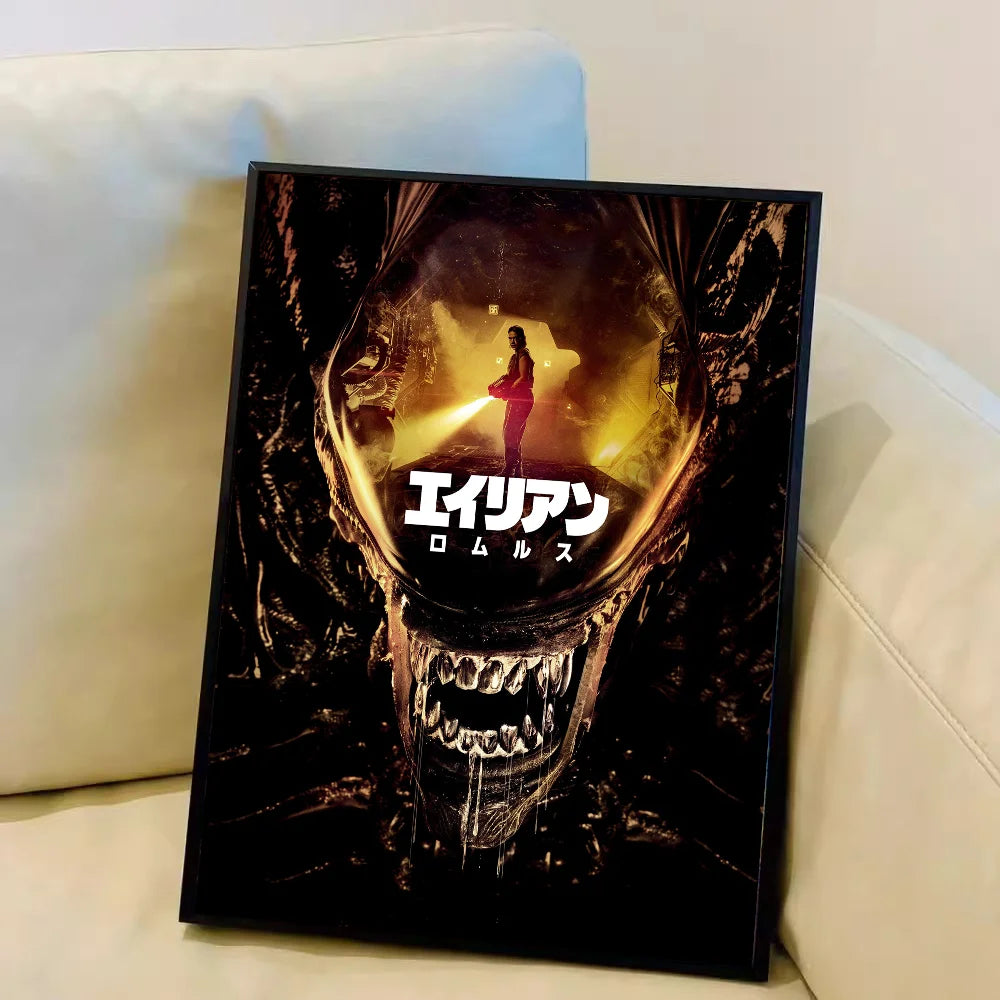 Movie a-Alien Romulus Anime Posters Sticky Whitepaper Prints Posters Artwork Kawaii Room Decor