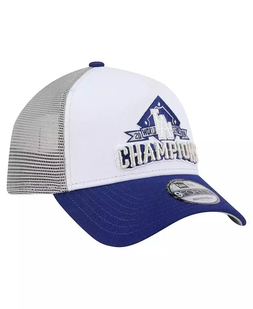 New Era | Men's White Los Angeles Dodgers 2024 World Series Champions 9Forty Adjustable Hat
