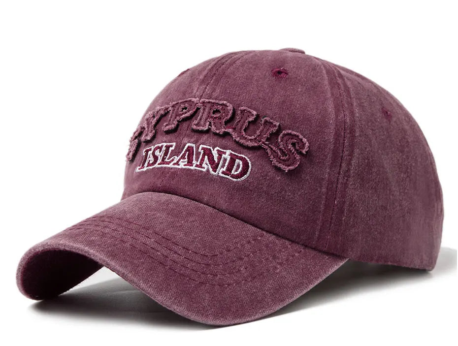 CNTANG Washing Retro Style Baseball Cap For Men Casual Cotton Letter Embroidery Women's Cap Summer Outdoor Sports Sun Visor Hat