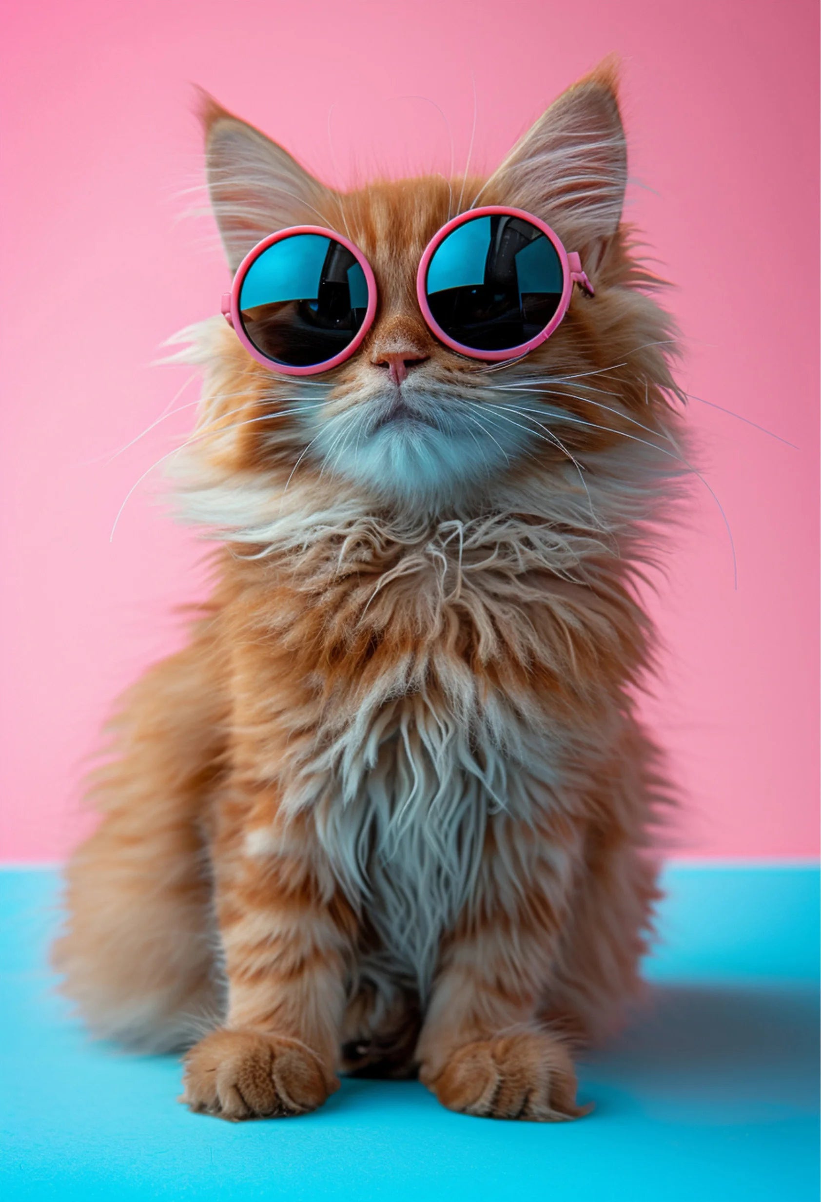 Animals With Sunglasses Art Poster Cool Cat Tiger Lion Giraffe Rabbit Wall Art Picture Canvas Print Painting Home Decoration