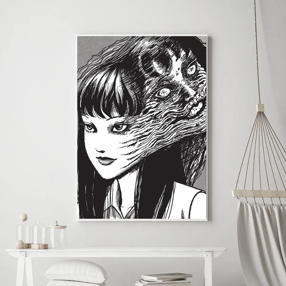 Japan Anime Junji Ito Poster Prints Poster Wall Painting Bedroom Living Room Wall Bar Restaurant