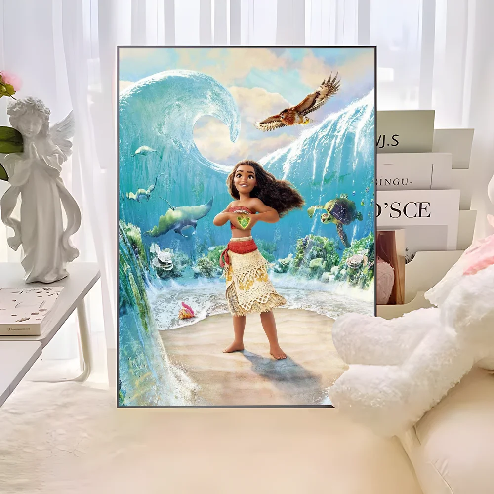 Cartoon Movie M-Moana Anime Posters Sticky Whitepaper Prints Posters Artwork Kawaii Room Decor