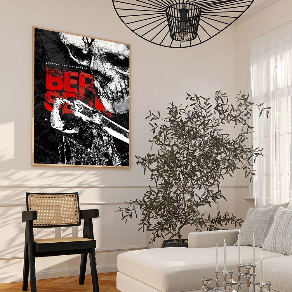 Amine BERSERK Poster Home Furnishing Highend Kraft paper Poster Wall Painting Study Home Living Room Decoration