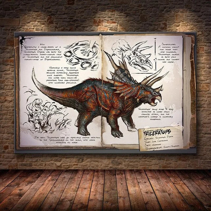 Modular Canvas Ark Survival Evolved Pictures Painting Survival Game Home Decor Print Dinosaur Poster Living Room Modern Wall Art