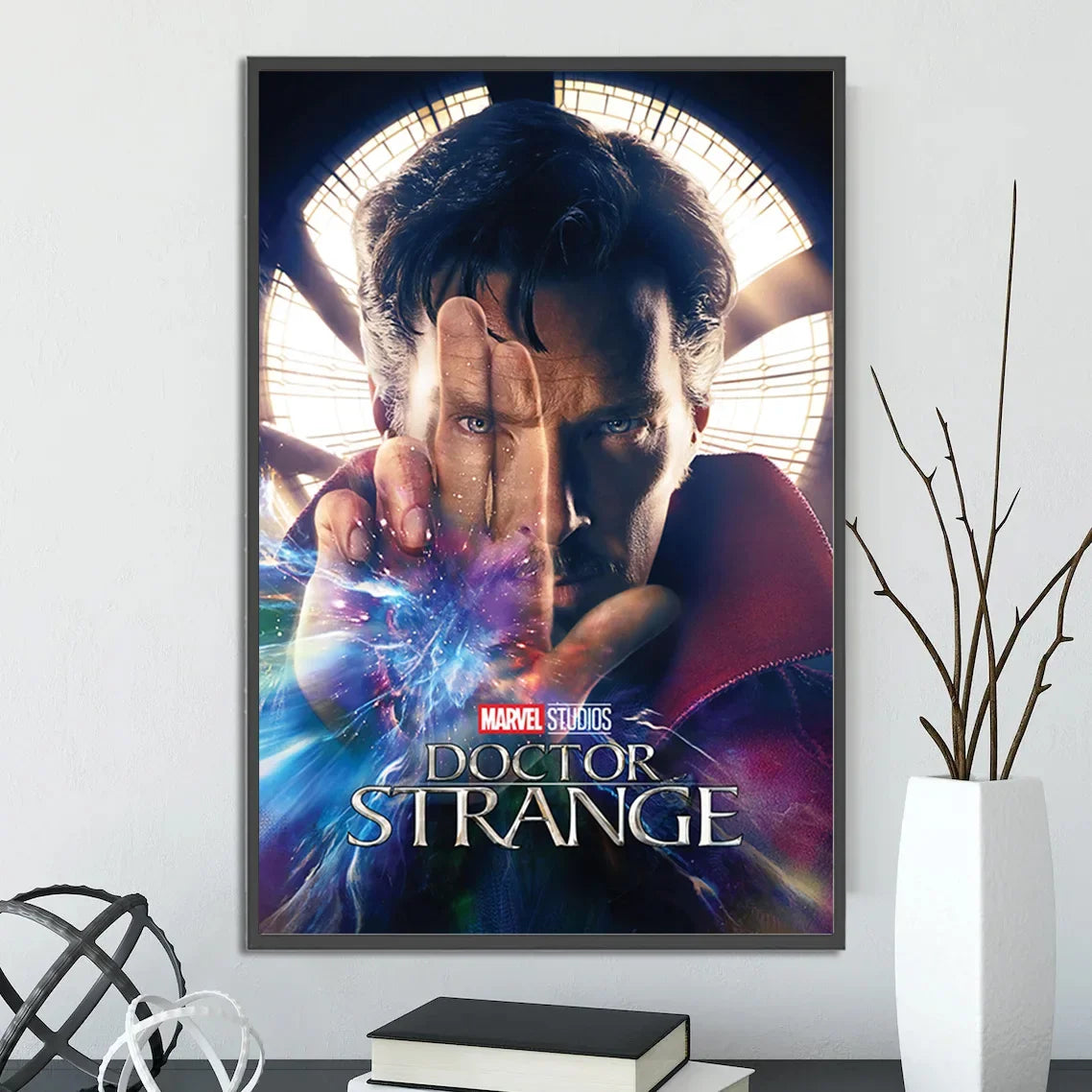 I-Iron Man M-Marvel Movie Poster Self-adhesive Wallpaper Figures Home Decoration Painting Wall T-Thor Art Bedroom Cartoons Decor