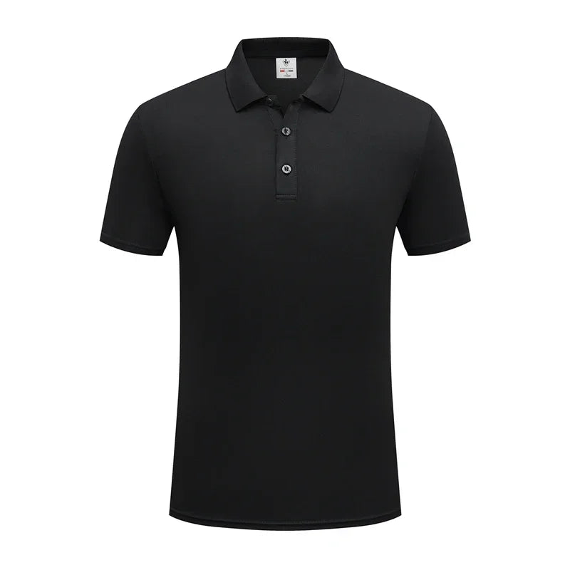 2025 New Men's Casual Solid Color Short Sleeved Polo Shirt Summer Fashionable and Comfortable Versatile Top