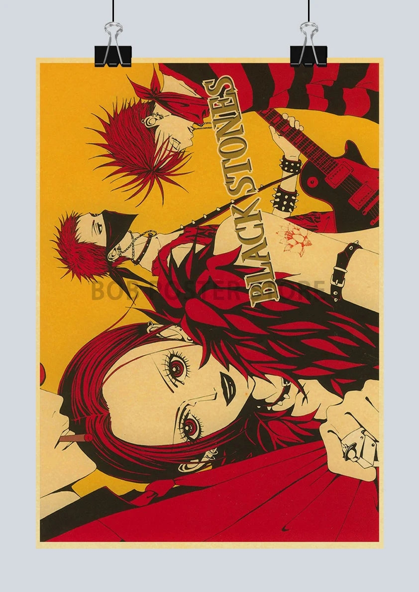 Japan Anime NANA Posters Retro Kraft Paper Sticker Poster 2021 Arrivals Bar Cafe Decor Nostalgia Gift Funny Prints Wall Painting