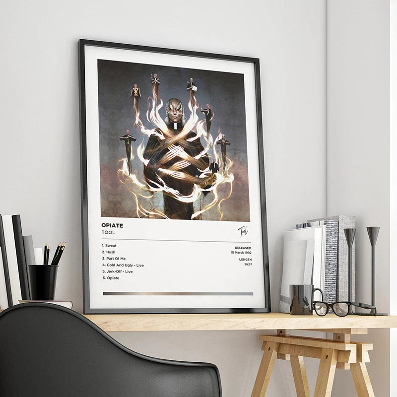 90s Rock Band Tool Poster Retro Music Album 10000 Days Lateralus Canvas Print Wall Art Picture Office Dorm Room Aesthetic Decor