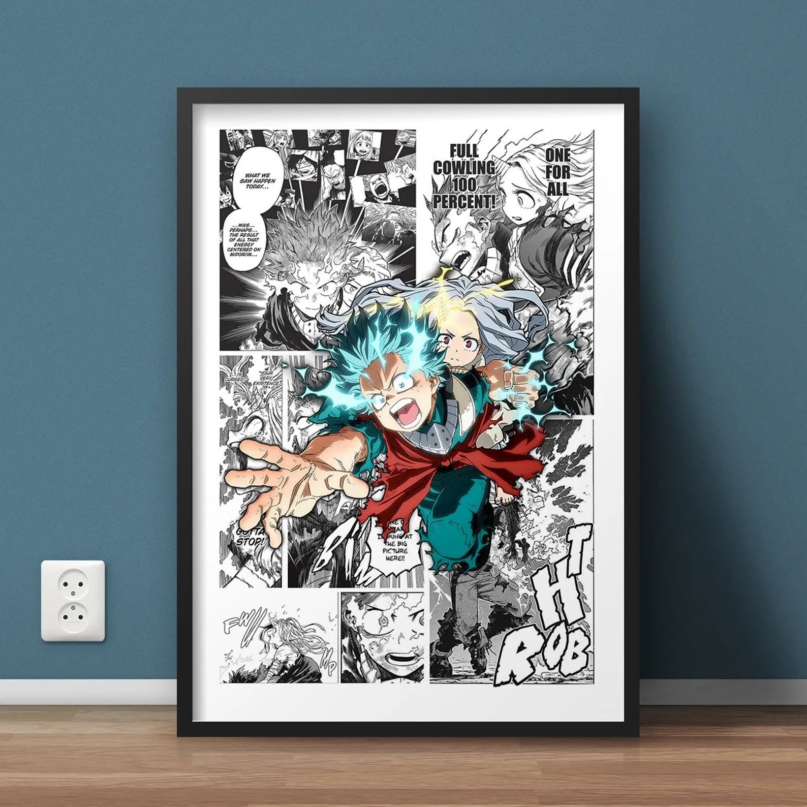 My Hero Academia Canvas Poster Anime Wall Art for Living Kids Room Decor