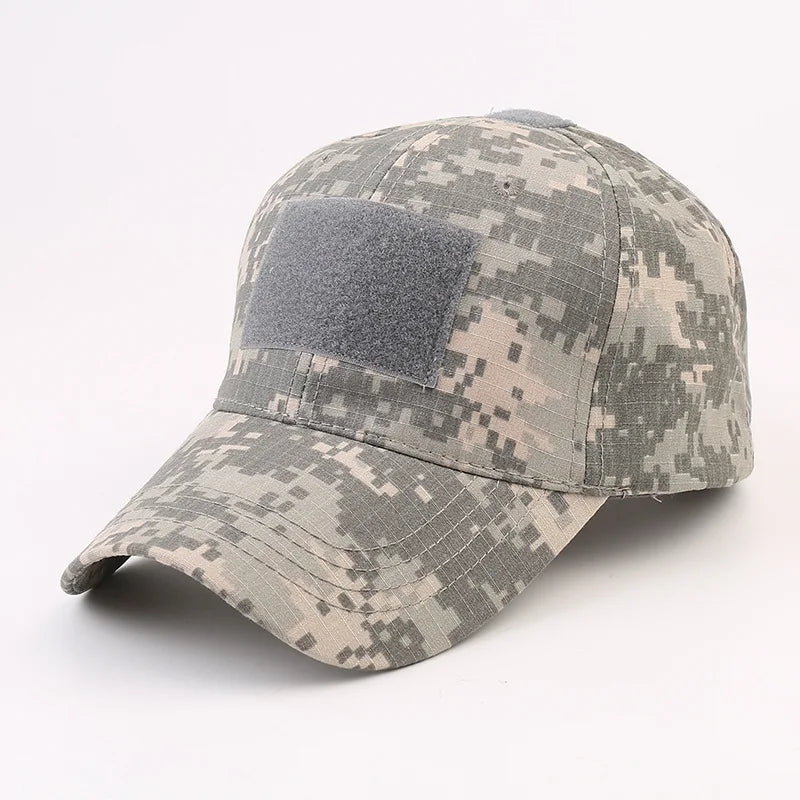 Outdoor camouflage hat Baseball hat Hunting hat Sports hat Bicycle hat Men Women Adult hat Duck tongue hat with curved brim