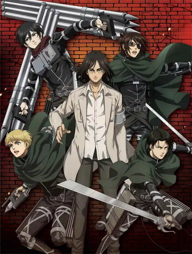 Anime Attack on Titan Final Season Poster Aesthetic Manga Canvas Painting for Home Kids Room Wall Art Mural Decor