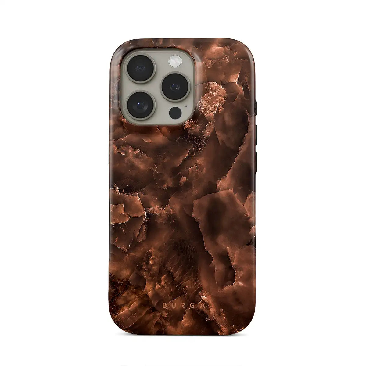 Toasted Chestnut - Brown BURGA Phone Case for iPhone 16 15 14 13 12 11 X XS XR XSMAX 7 8 Pro Max Plus Double-layer Back Cover
