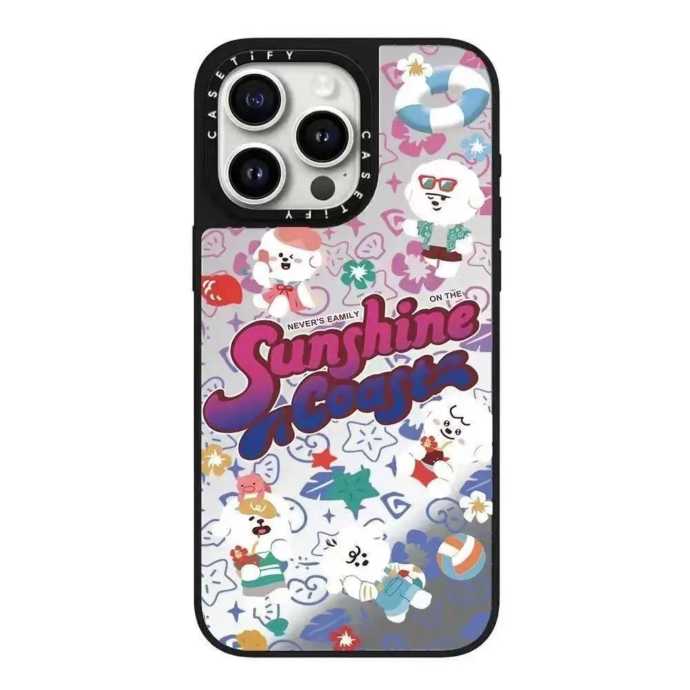 Caset Naiwa Family Collaborative Trendy Apple Phone Case Compatible with 16Promax - Fashionable Design Mobile Accessory