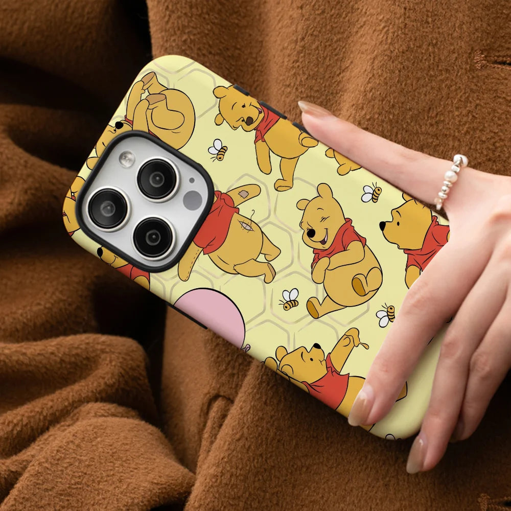 Winnie The_Pooh Phone Case Phone Case Film shell For iPhone 16 15 14 13 12 11 Pro Max Plus