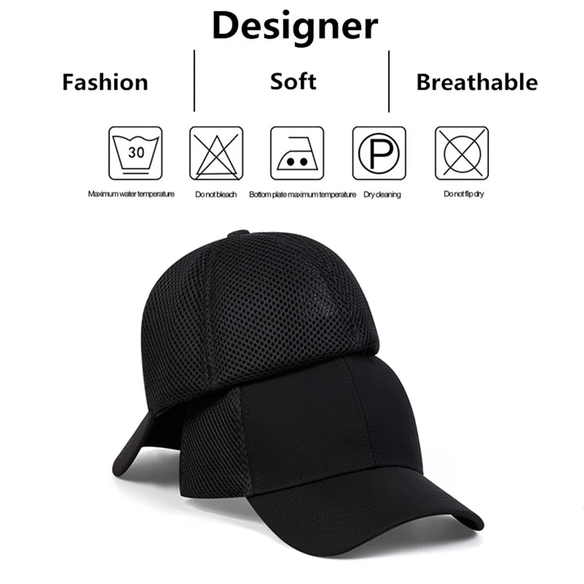 Unisex Rear Sealing Light Plate Baseball Net Caps Spring and Summer Outdoor Casual Hats Sunscreen Hat