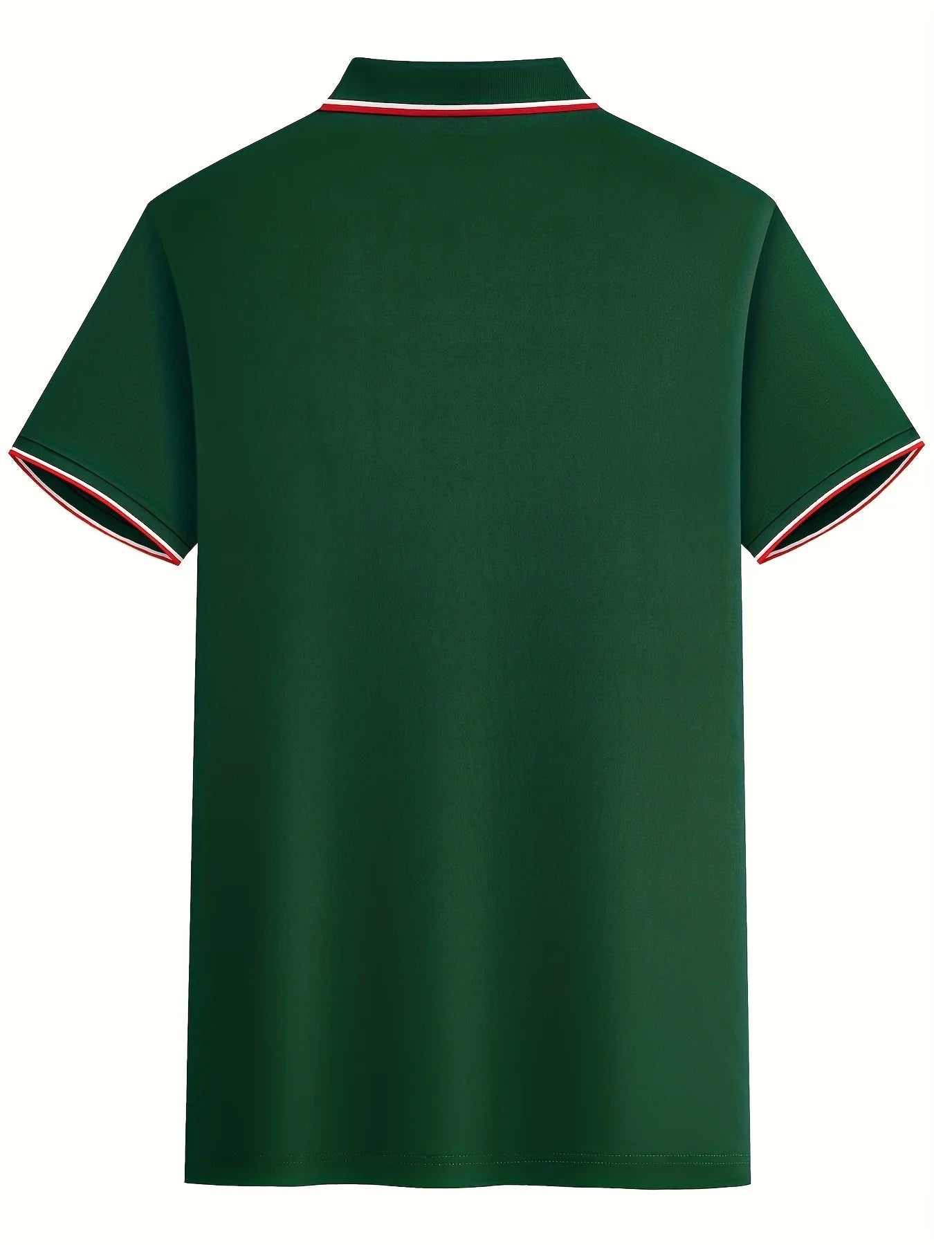 Men's Summer 100% Cotton Letter A Print Loose Large Casual Polo Collar Short Sleeve POLO Shirt Top