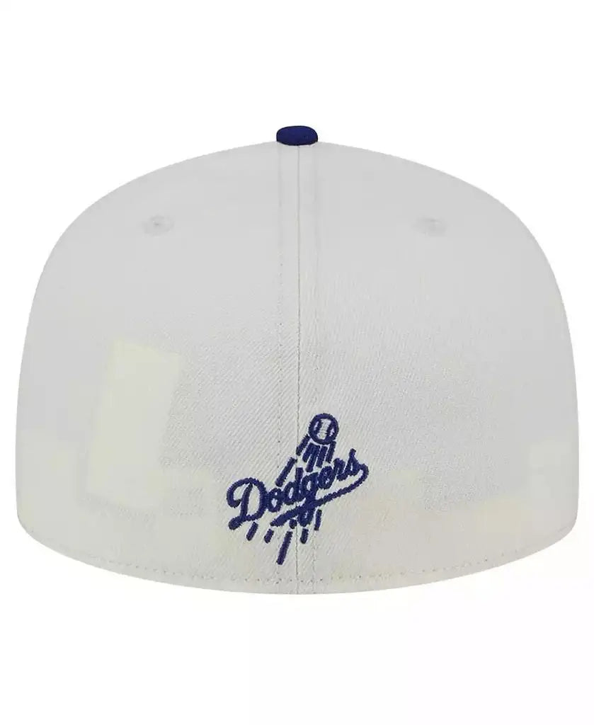 New Era | Men's Cream/Royal Los Angeles Dodgers Lonestar 59FIFTY Fitted Hat