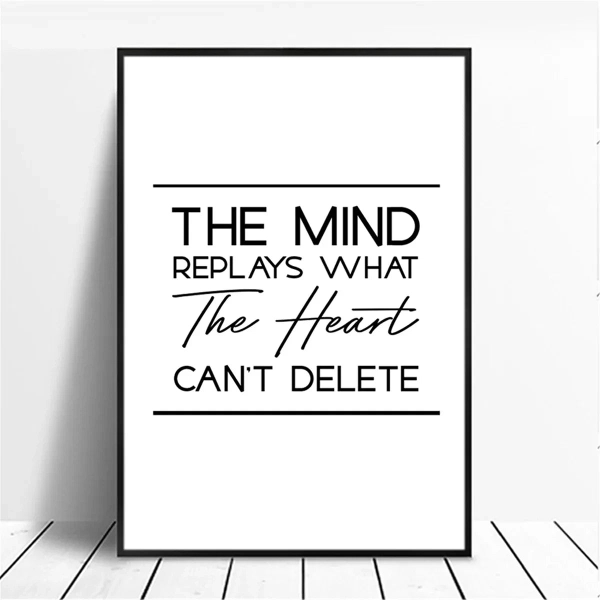 Canvas Painting Positive Energy Phrases Motivational Words Quote Poster Black and White Minimalist Wall Art Pictures Home Decor