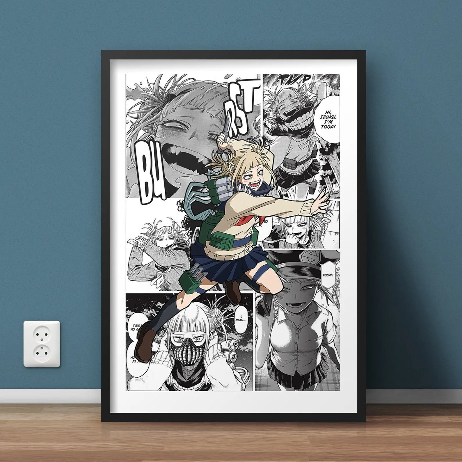 My Hero Academia Canvas Poster Anime Wall Art for Living Kids Room Decor