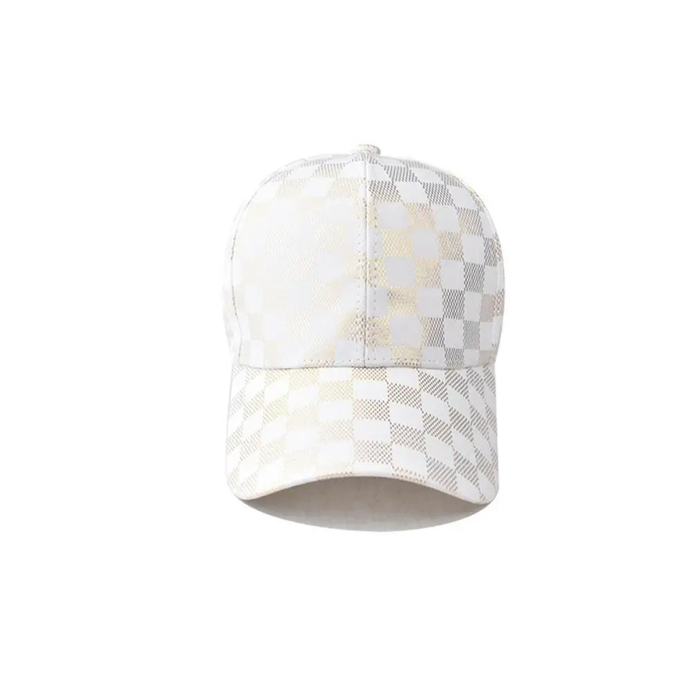 Checkerboard Pattern Baseball Caps Summer Classic Trucker Hat for Women Men Outdoor Sports Dad Hat Plaid Hip Hop Snapback Cap
