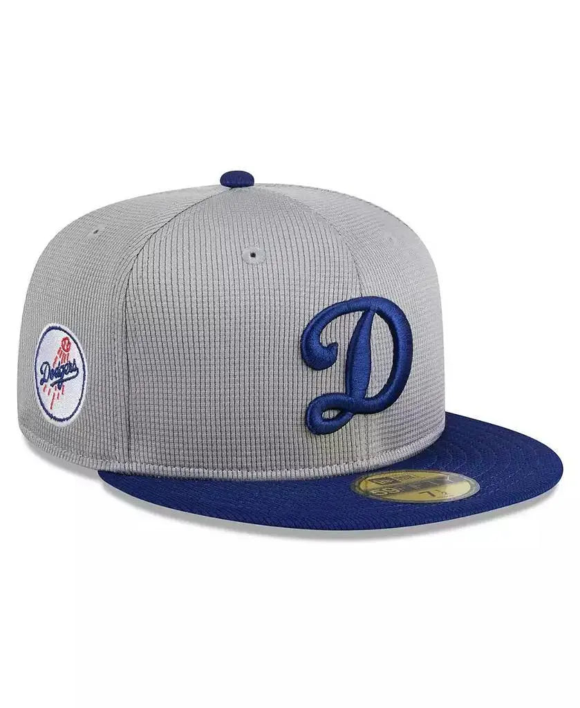 New Era | Men's Gray Los Angeles Dodgers 2024 Batting Practice 59FIFTY Fitted Hat