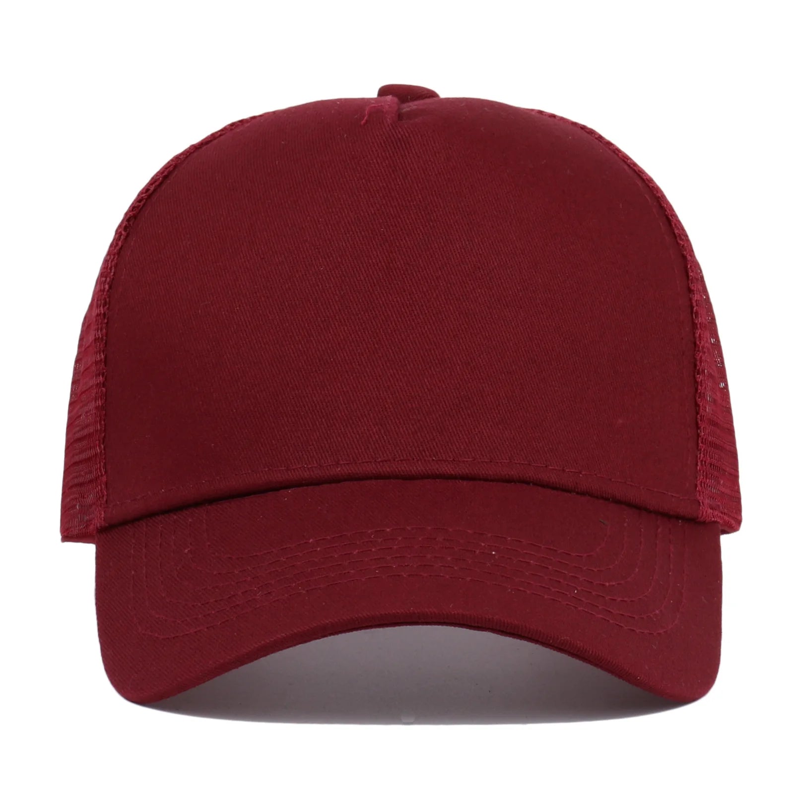 Custom Logo 5 Panel Baseball Cap For Women Men Cotton Embroidery Print Text Trucker Dad Hat Summer Outdoor Casual Mesh Hats